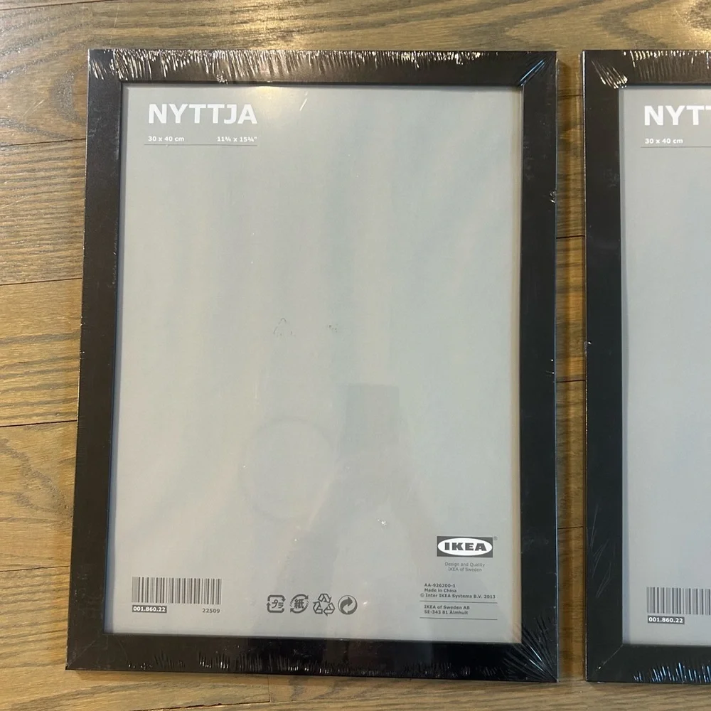 IKEA Black Picture Frame (set of 2) 11.75” x 15.75” - 30 x 40 cm